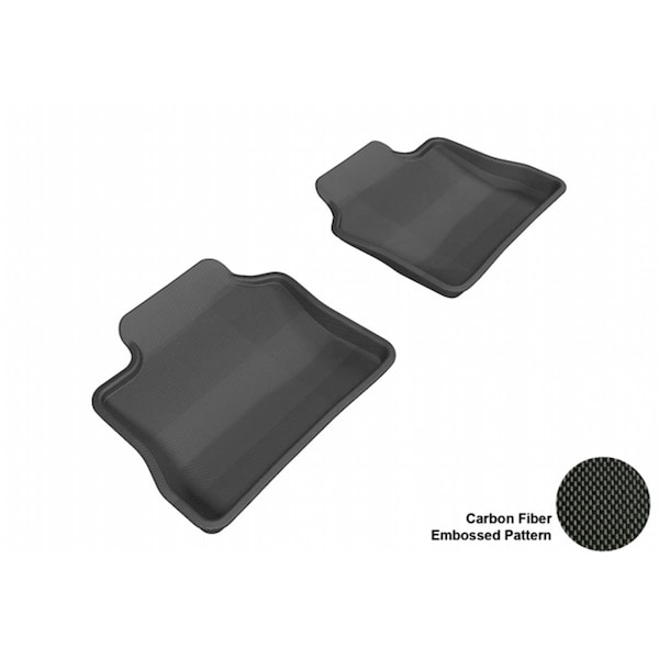 3D Maxpider PORSCHE PANAMERA 2010-2014 KAGU BLACK R2 Floor Mat L1PO00621509 - main